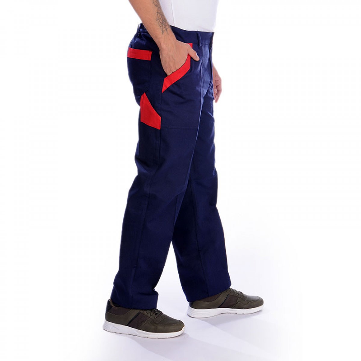 Formteks  Safari Takım Lacivert-Kırmızı Garnili