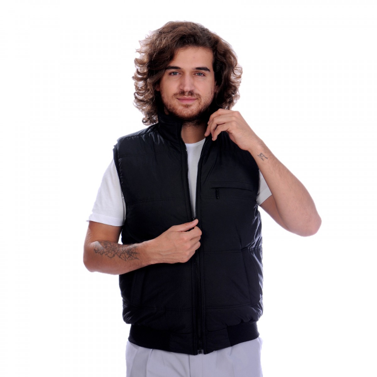 Formteks Çelebi Yelek İç kısım Polarlı Siyah