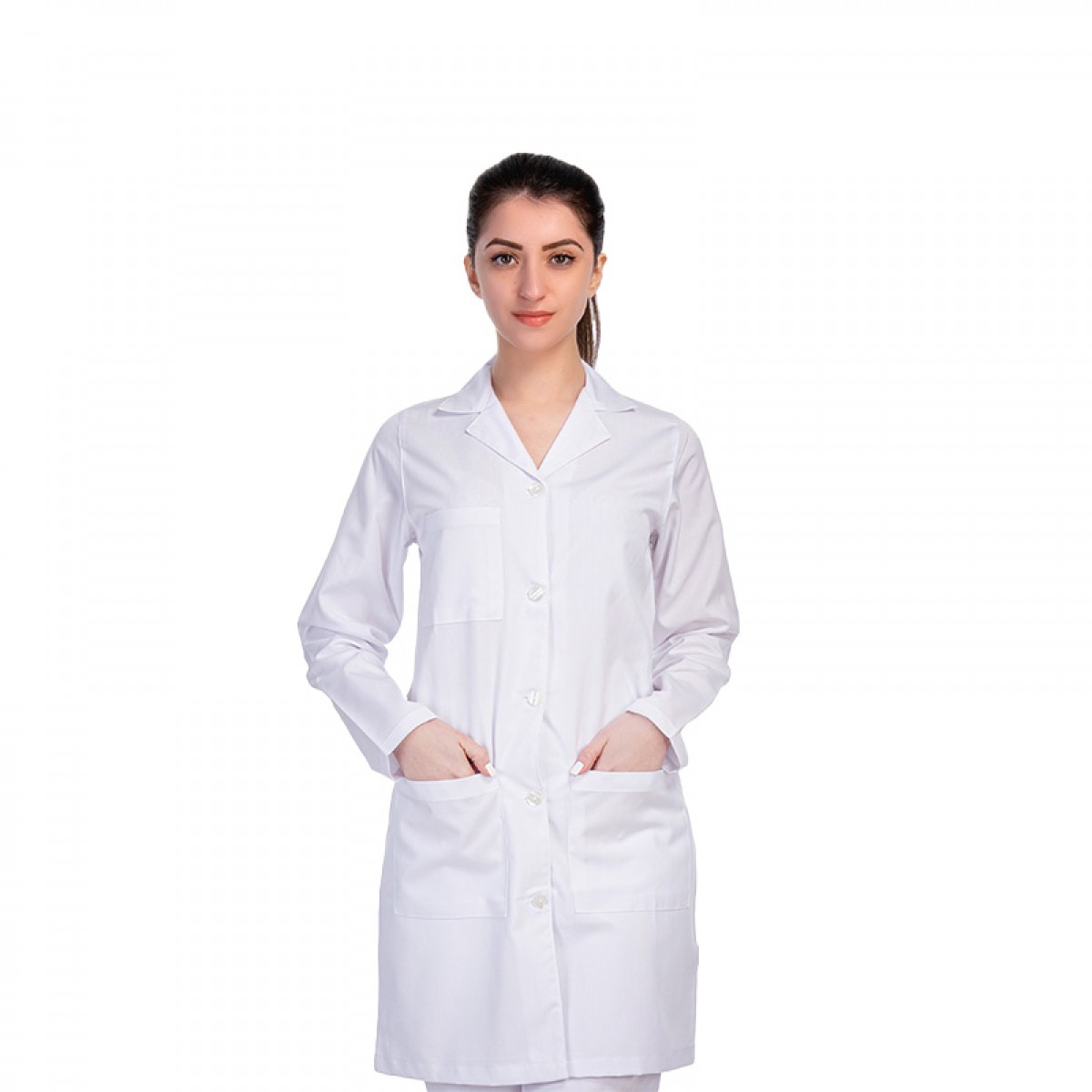 Formteks Doktor Öğretmen Eczacı Önlüğü Kadın  Düğmeli