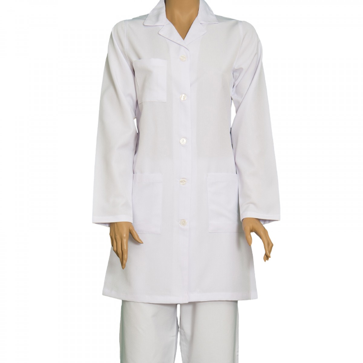 Formteks Doktor Öğretmen Eczacı Önlüğü Kadın  Düğmeli