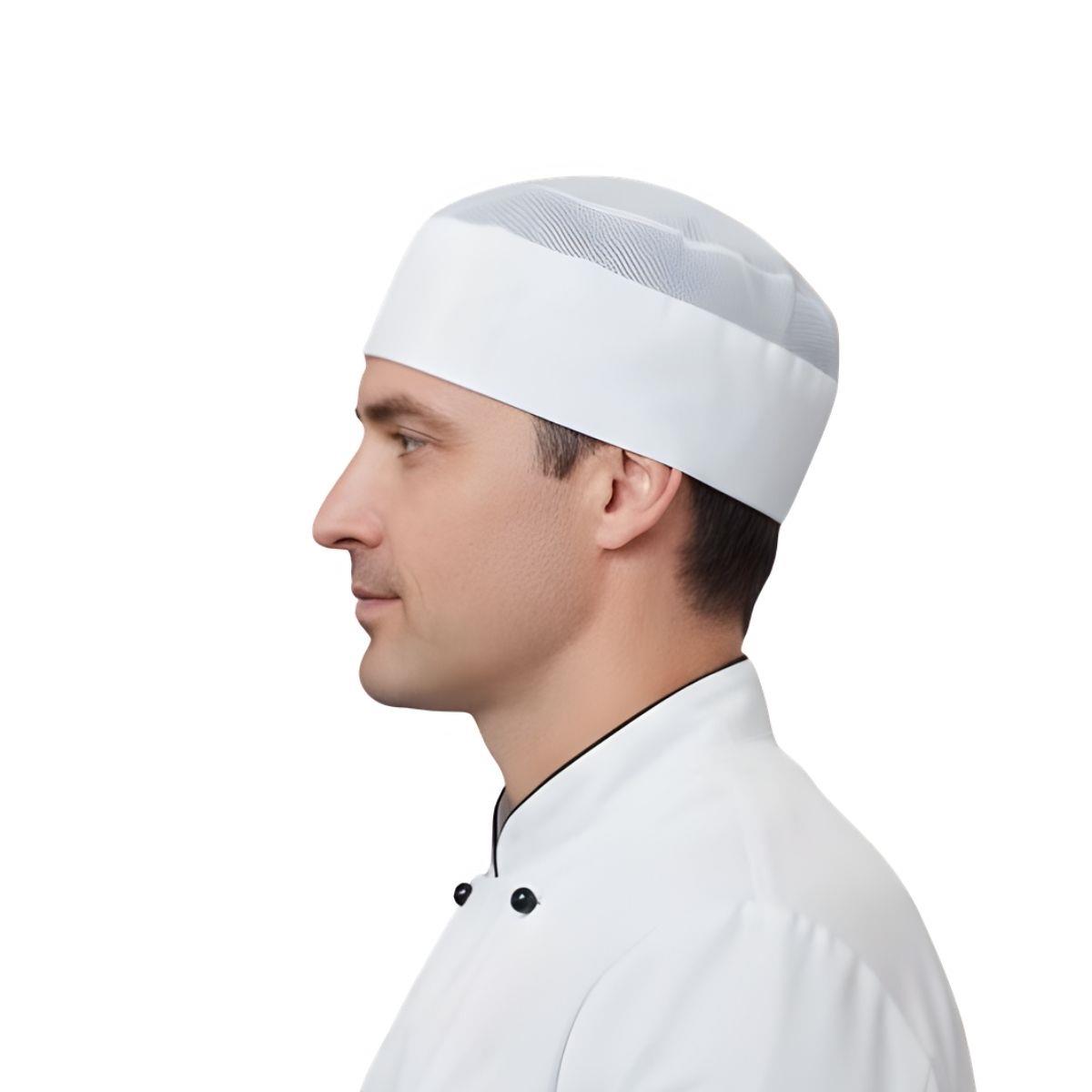 Formteks Aşçı Fileli Kep Beyaz