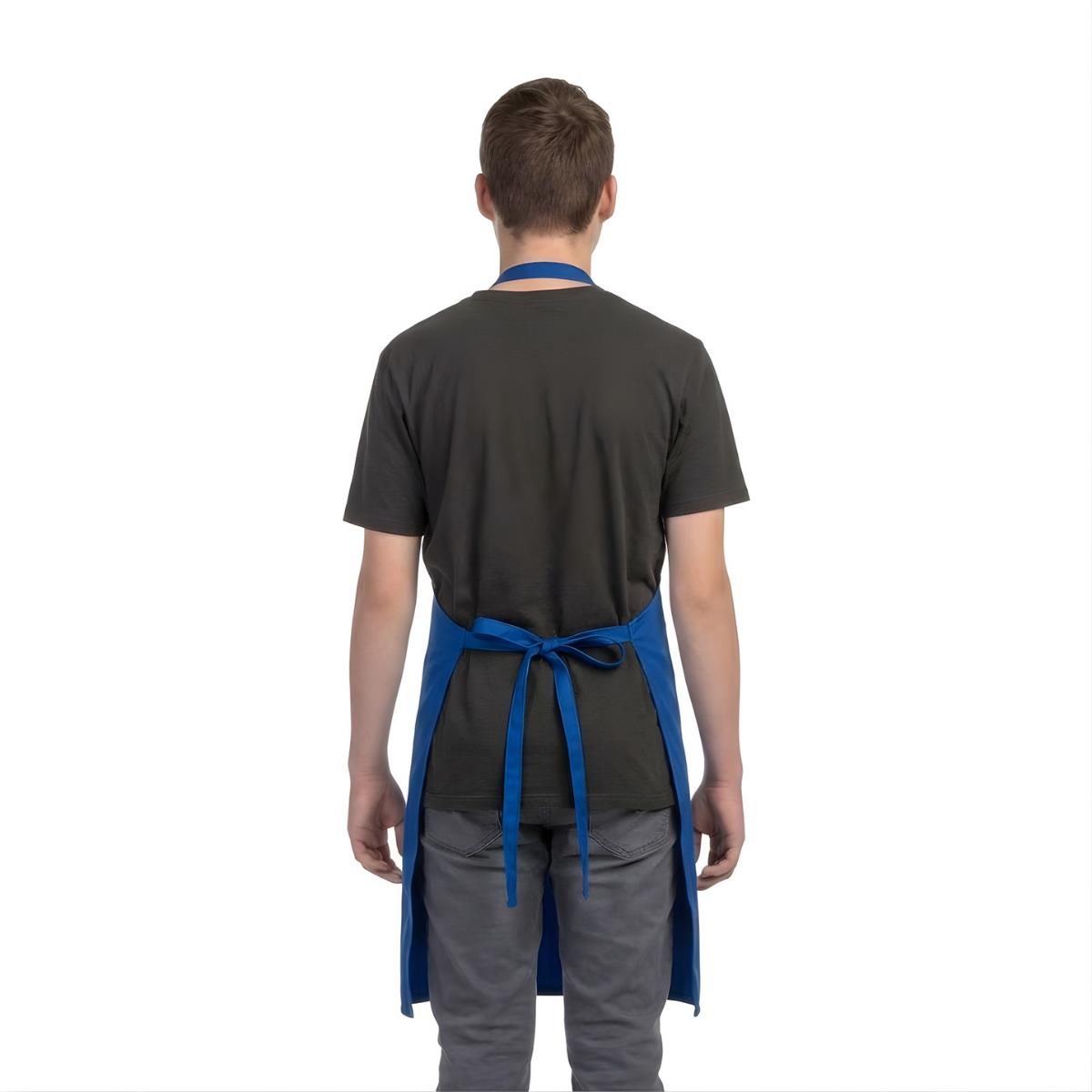 Formteks Baskılı Aşçı Önlük Sax Mavi