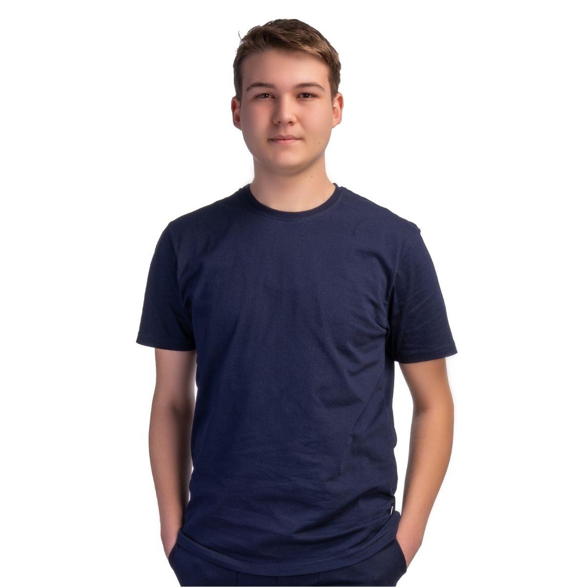 Formteks Bisiklet Yaka Süprem Tişört Lacivert