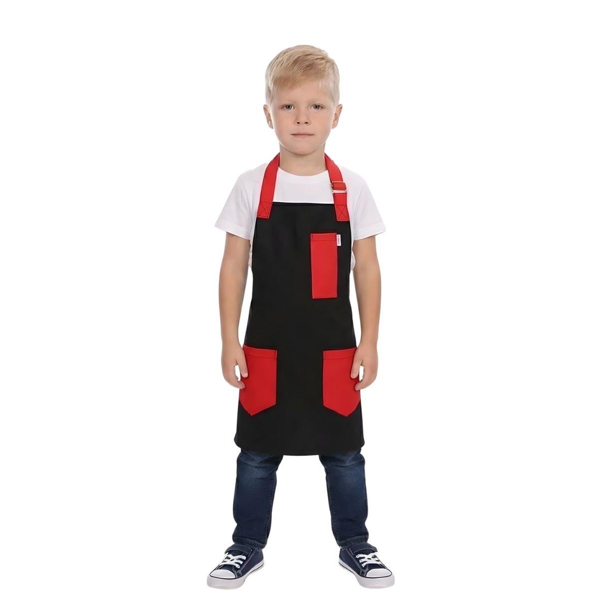 Formteks Çocuk Boydan Önlük Toka Ayarlı  Siyah