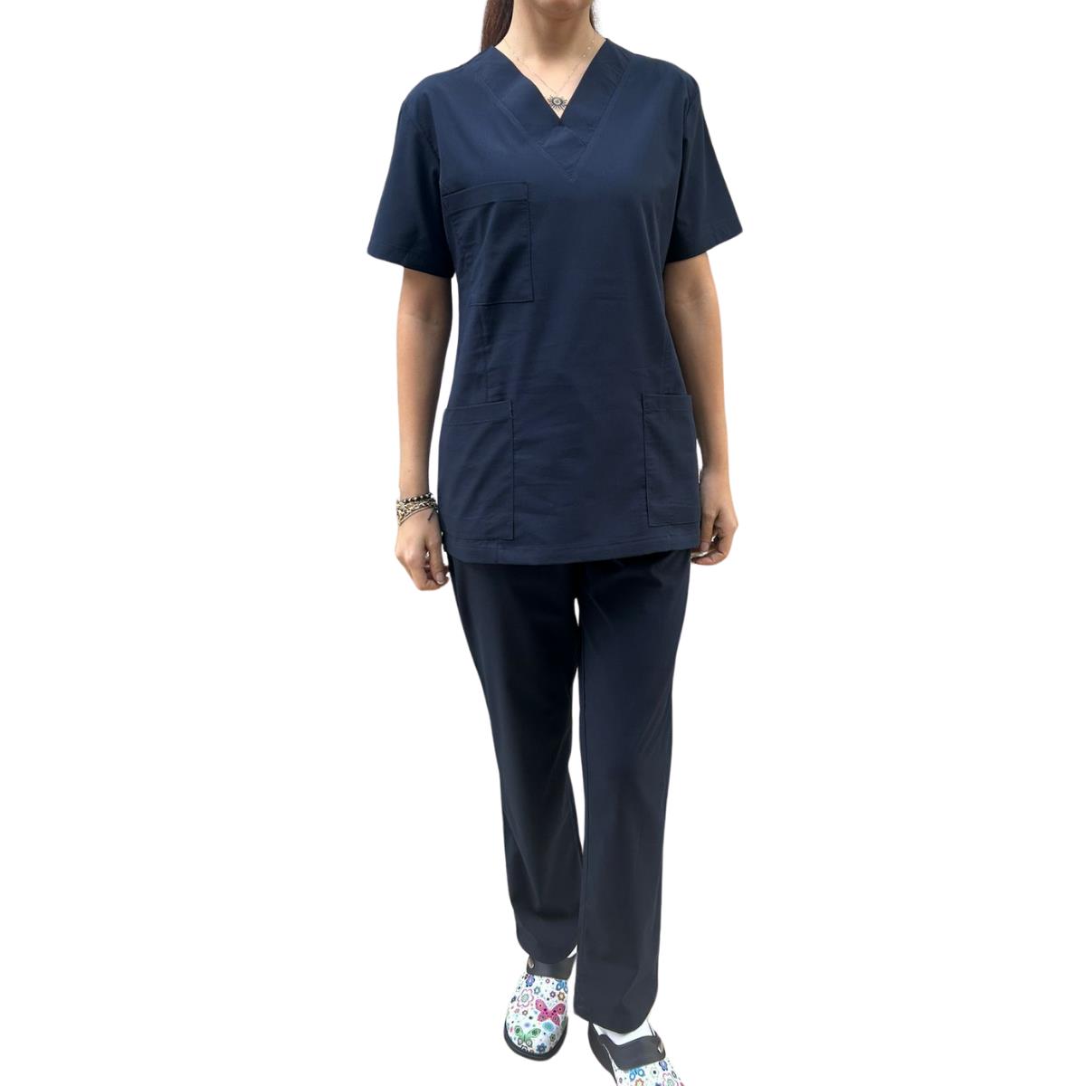 Formteks Kadın Hemşire Takım Likralı Lacivert