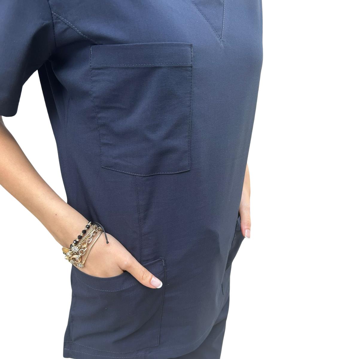 Formteks Kadın Hemşire Takım Likralı Lacivert