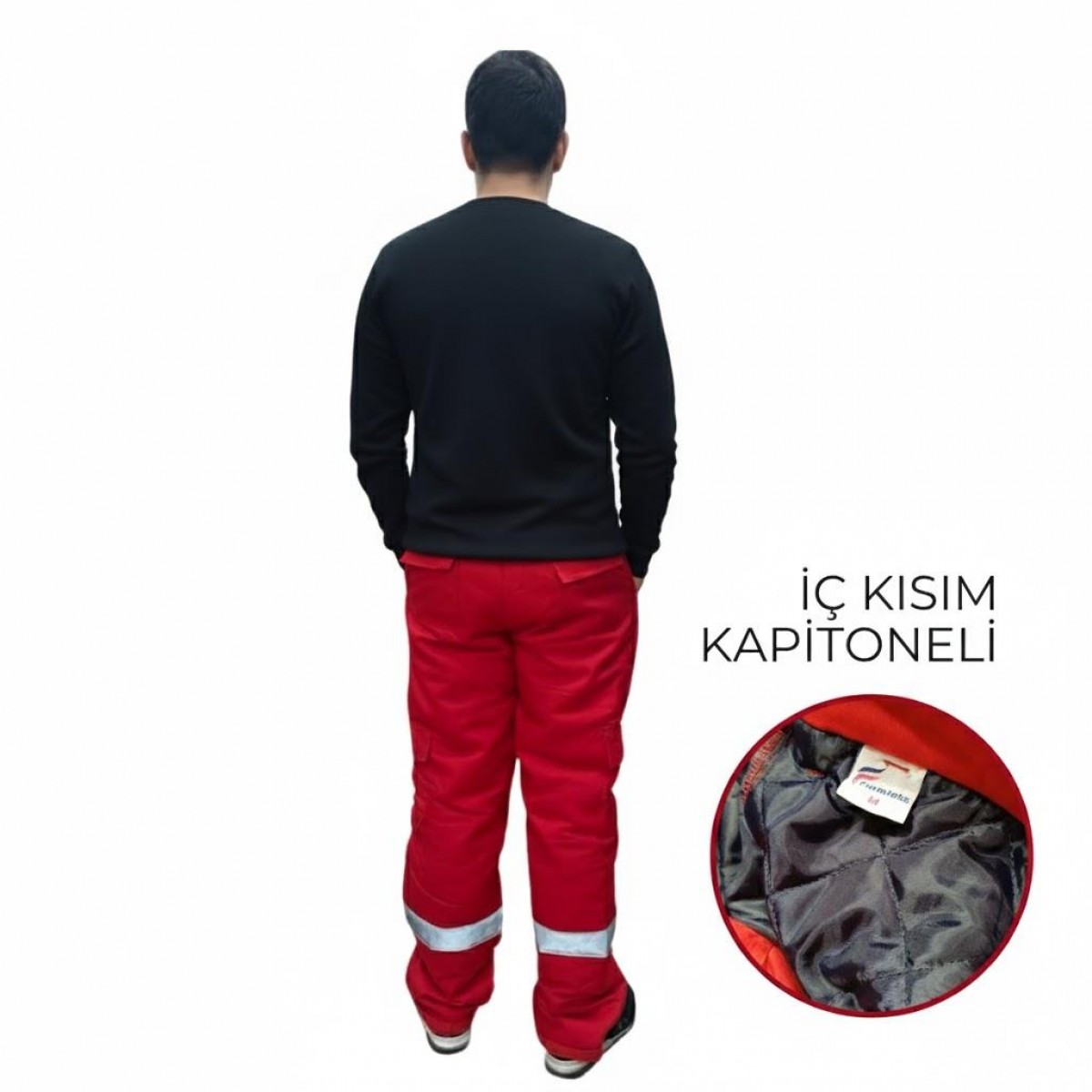 Formteks  Kapitoneli  Ref.  Kırmızı  İş Pantolonu