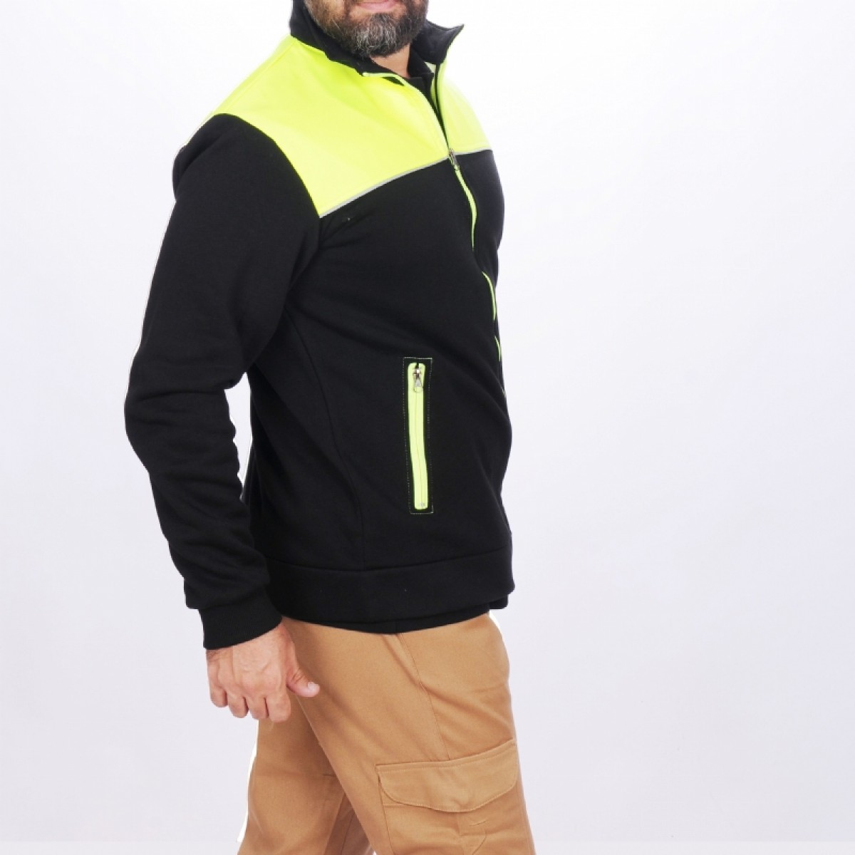 Formteks İşçi Montu Neon Şardonlu