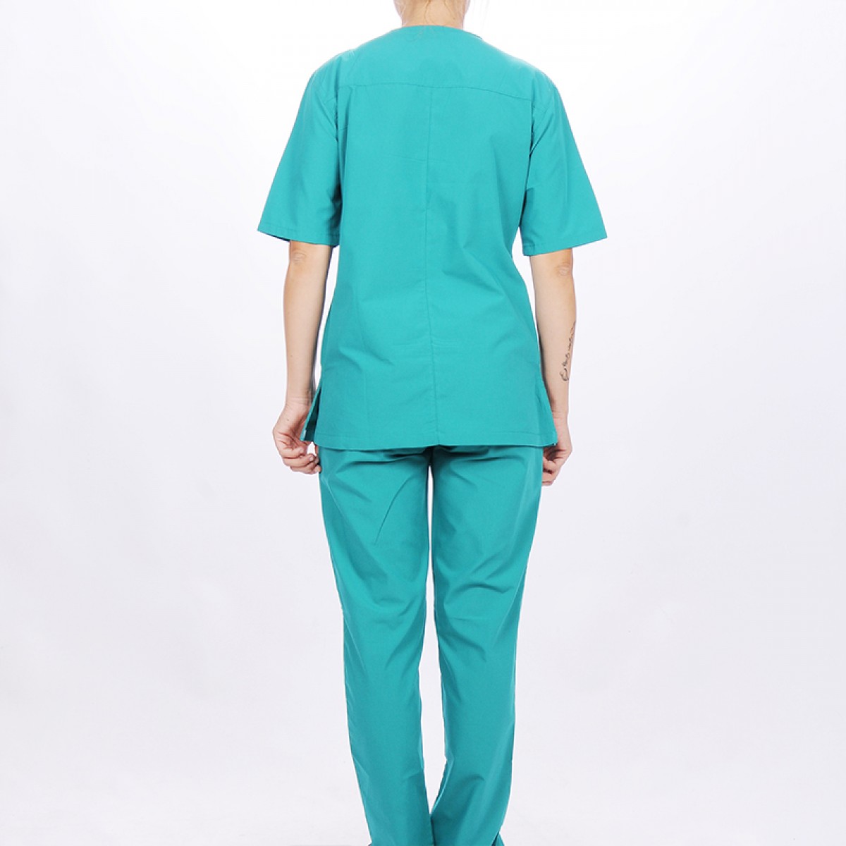Formteks Kadın Muska Yaka Hemşire Forması Yeşil