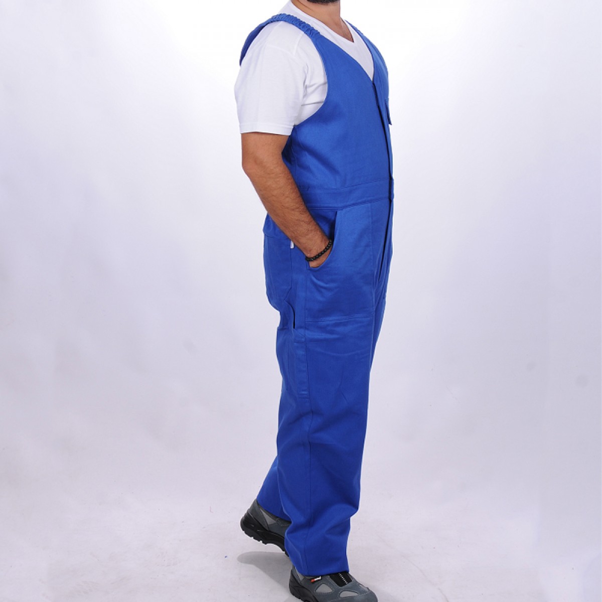 Formteks İşçi Kolsuz Tulum Gabardin Sax