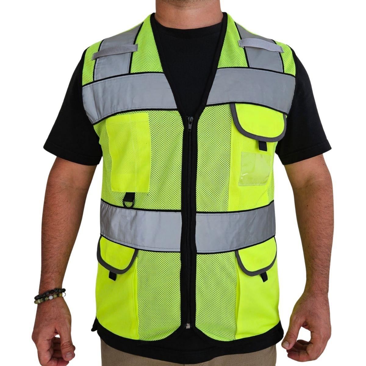 Formteks 7 Cm Reflektörlü Fileli   Mühendis Tipi  Uyarı Yelek