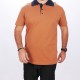Formteks Polo Yaka Tshirt Kahve-Lacivert Yakalı