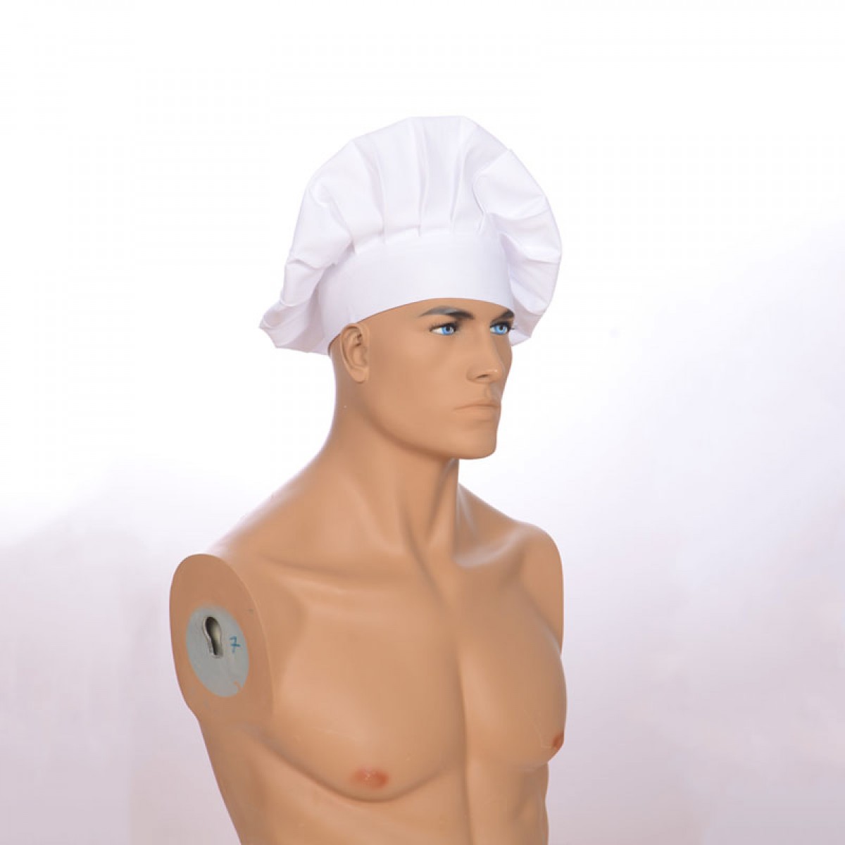 Formteks Cırt Ayarlı Profesyonel Aşçı Balon Kep  Beyaz