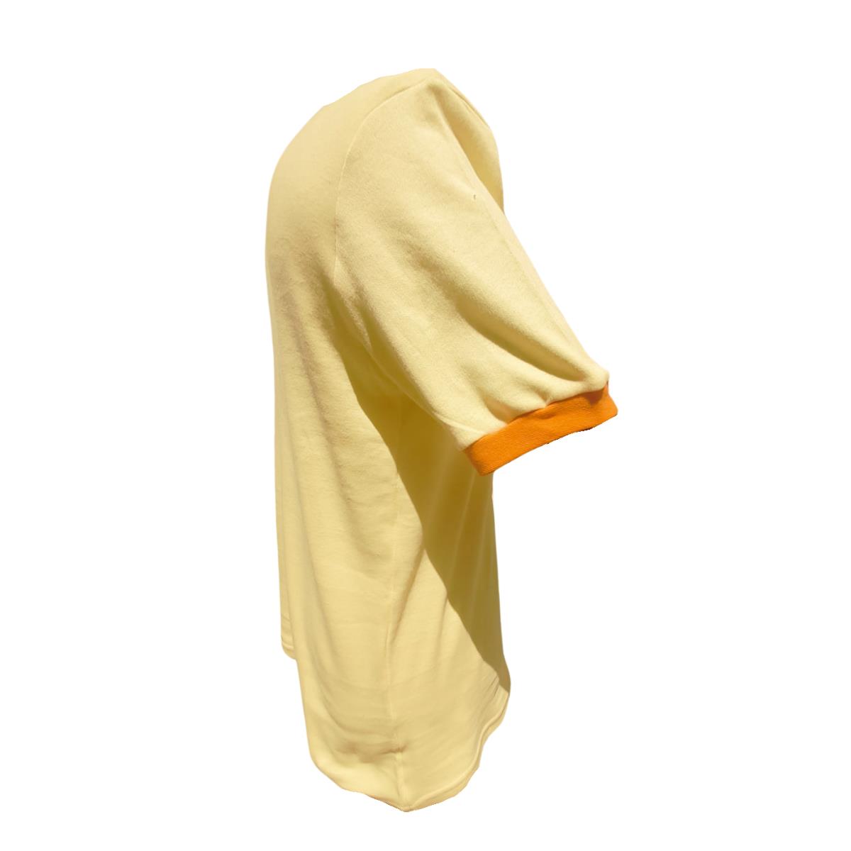 Formteks Promosyon V Yaka Tshırt Turuncu Yakalı