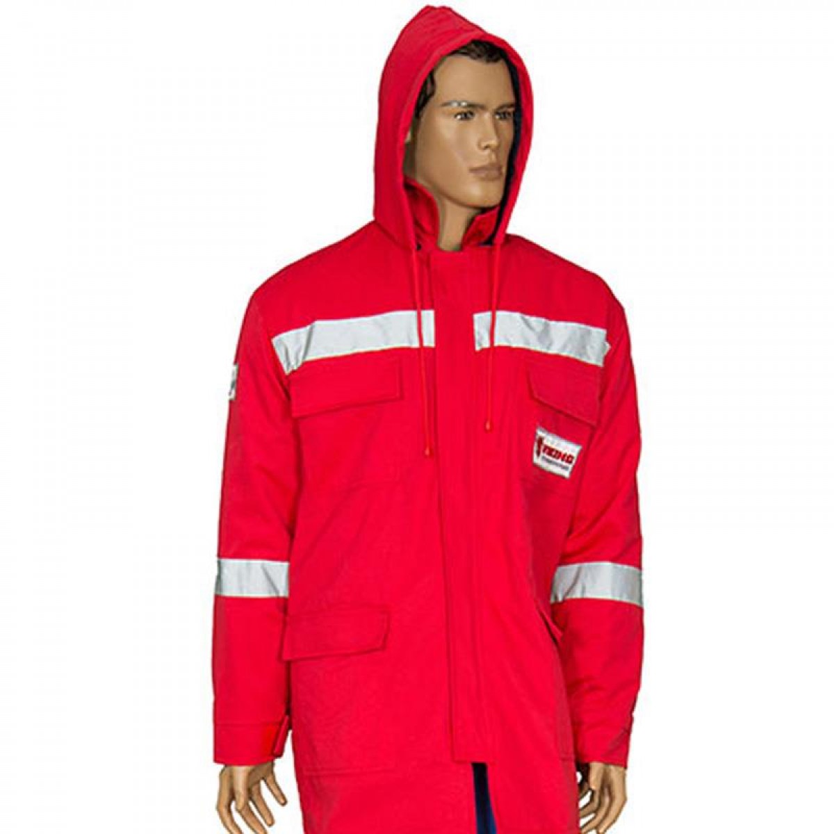 Formteks Reflektörlü Su Geçirmez Kaban Kırmızı