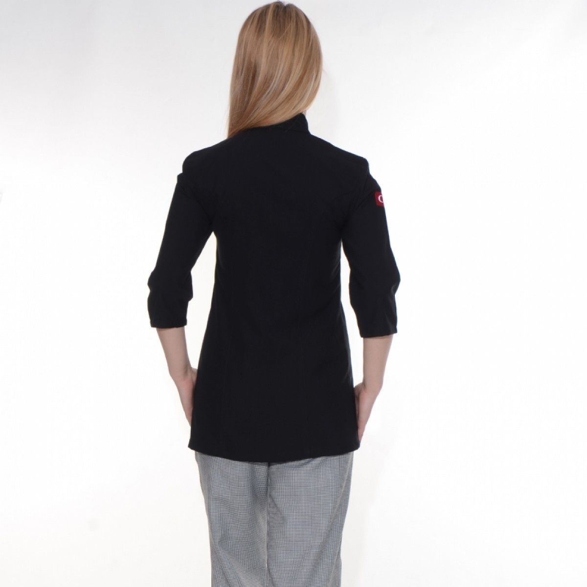 Formteks Siyah Kadın Aşçı Ceketi