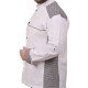 Formteks Likralı Uzun Kollu  Kol Katlamalı Aşçı Ceket Beyaz