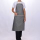 Formteks Boydan Önlük Cepli  Gri-Bej Biyeli