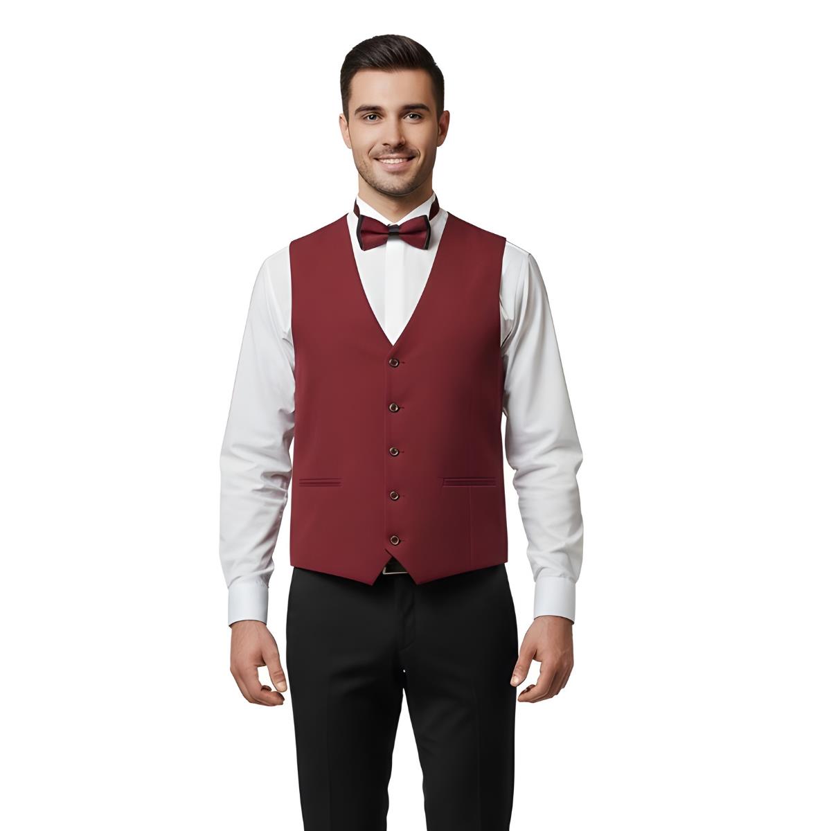 Formteks Garson Yelek Bordo