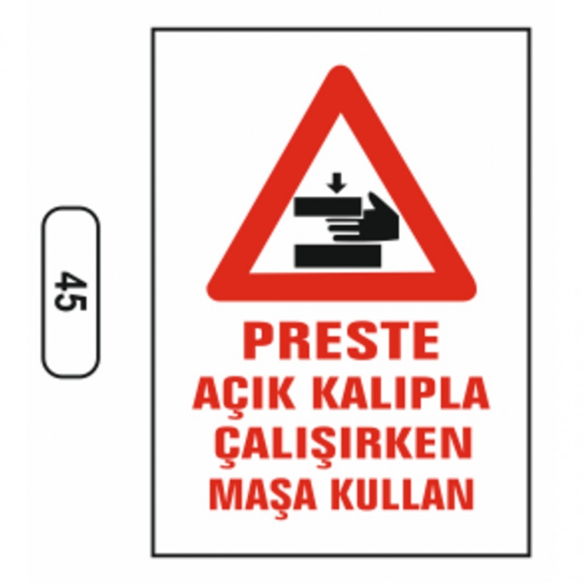 45 PRESTE AÇIK KALIPLA ÇALISIRKEN MASA KULLAN
